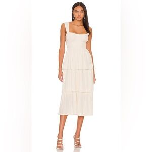 WeWoreWhat corset midi dress in ivory
